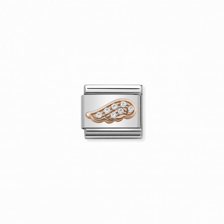 Nomination Rose Gold CZ Wing Composable Charm