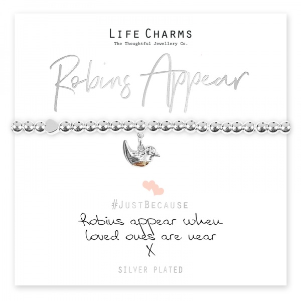 Life Charms Robins Appear When Loved Ones Are Near Bracelet