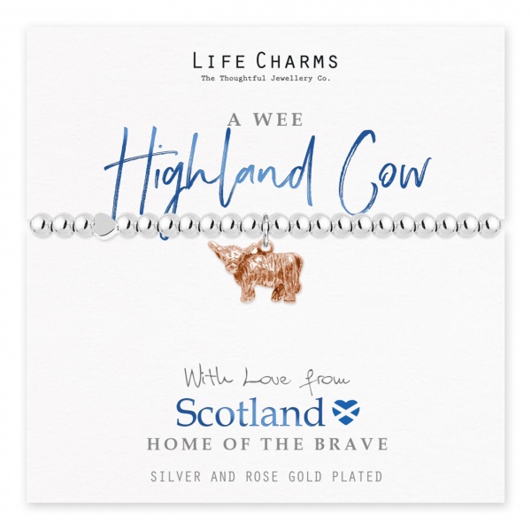 Life Charms A Wee Highland Cow Scotland Bracelet