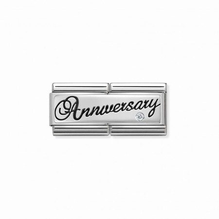 Nomination Silver Double Anniversary with CZ Composable Charm