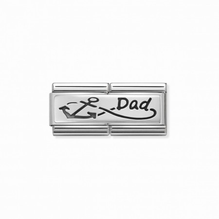 Nomination Silver Double Dad Infinity Composable Charm