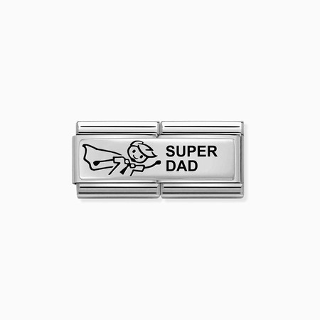 Nomination Silver Double Super Dad Composable Charm