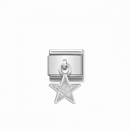 Nomination Silver Hanging Glitter Star Composable Charm