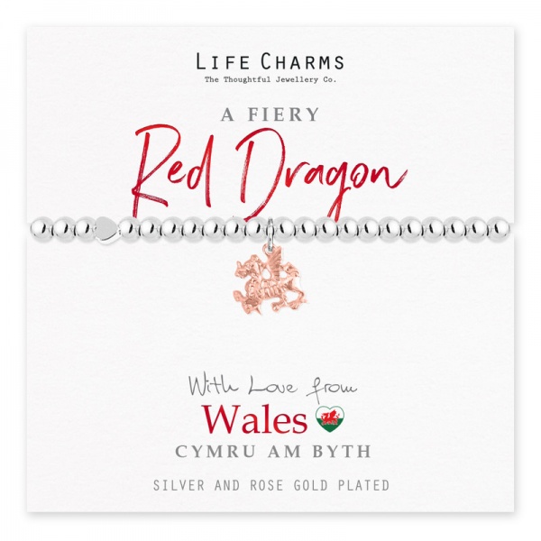 Life Charms Red Dragon Wales Bracelet