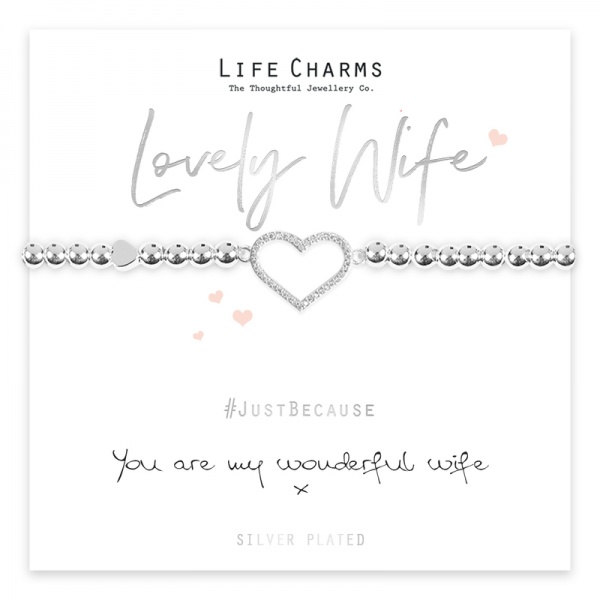 Life Charms You Are My Wonderful Wife Bracelet