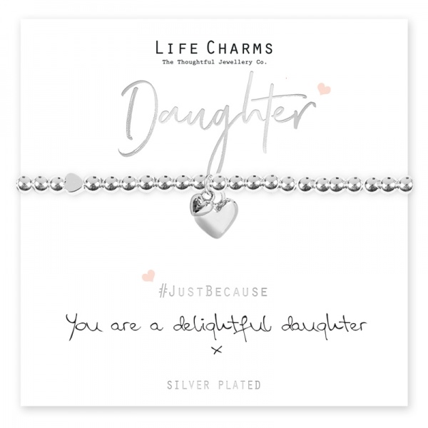 Life Charms You Are A Delightful Daughter Bracelet