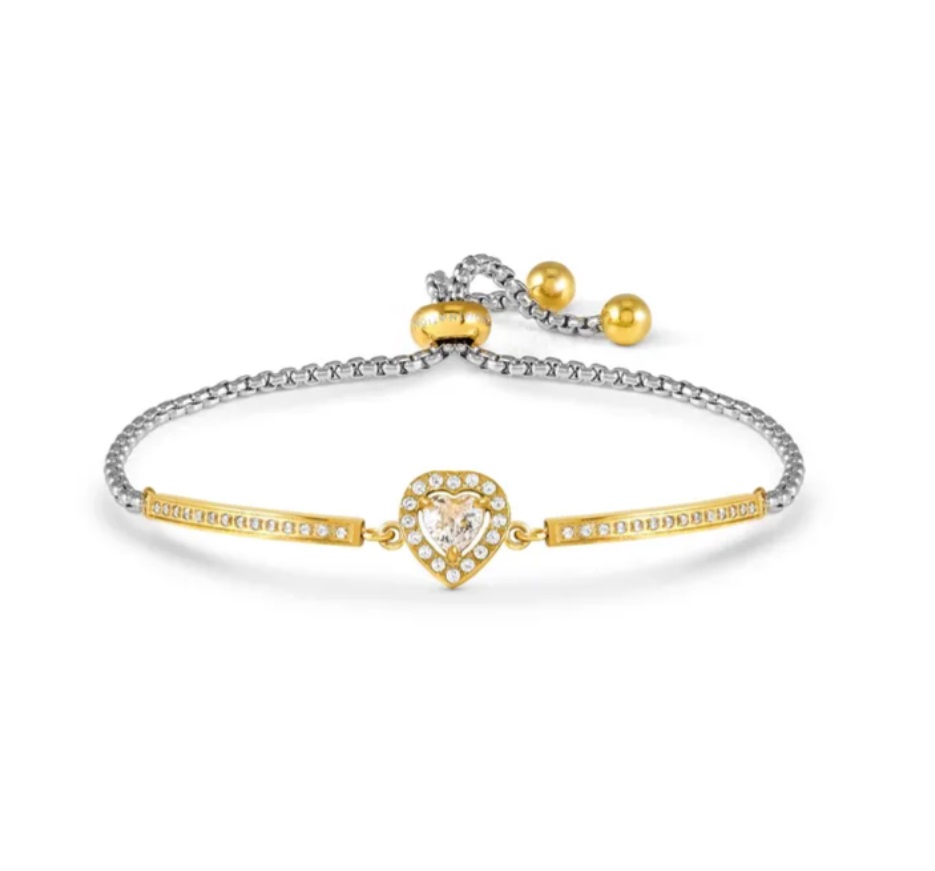 Nomination Royal Dream Gold & Silver Heart Bracelet McCloys Jewellery