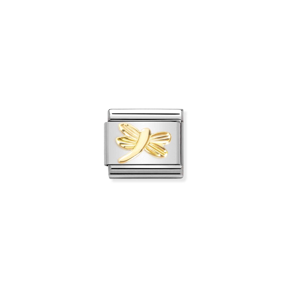 Nomination Gold Diamond Cut Dragonfly Composable Charm McCloys Jewellery