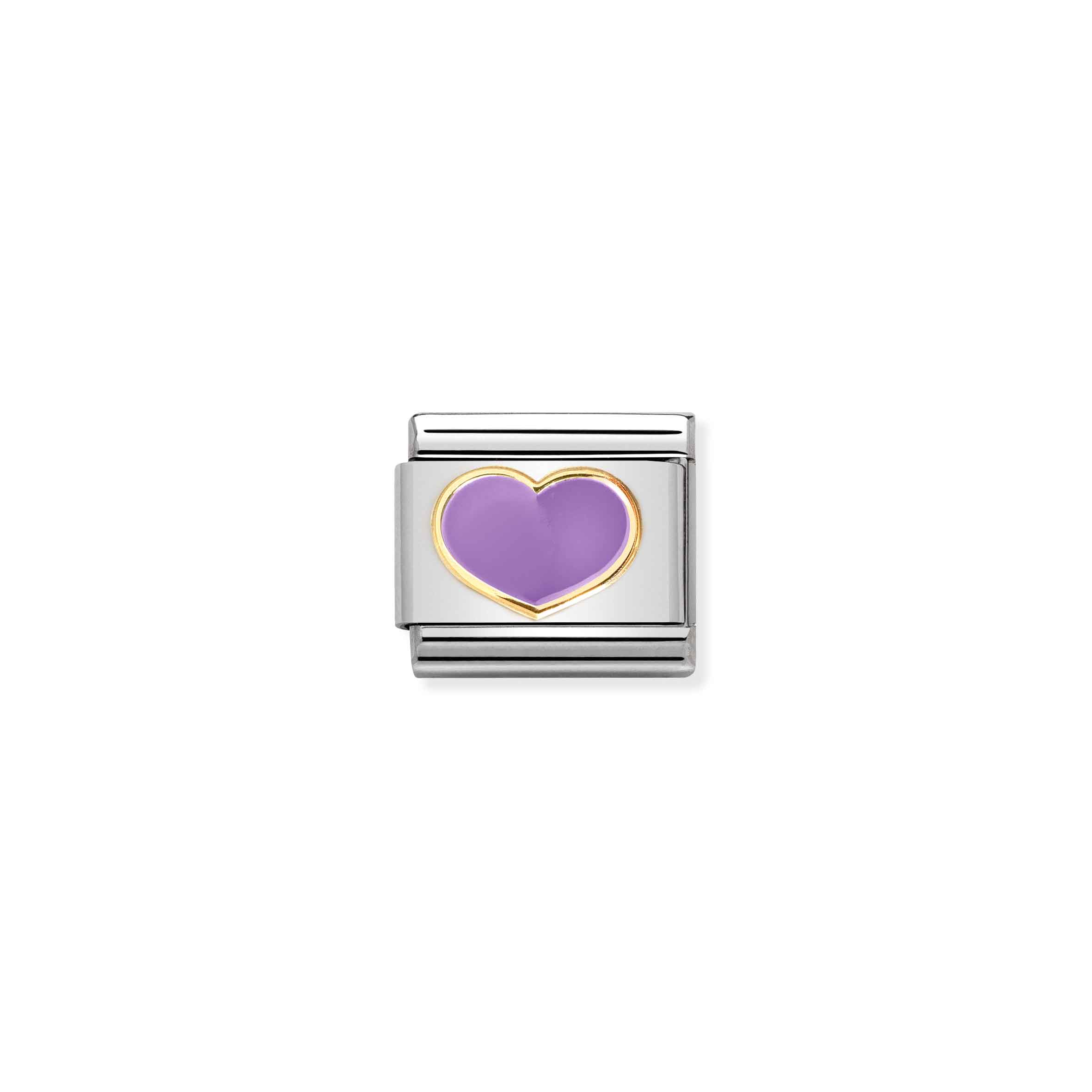 Nomination Gold Lilac Heart Composable Charm