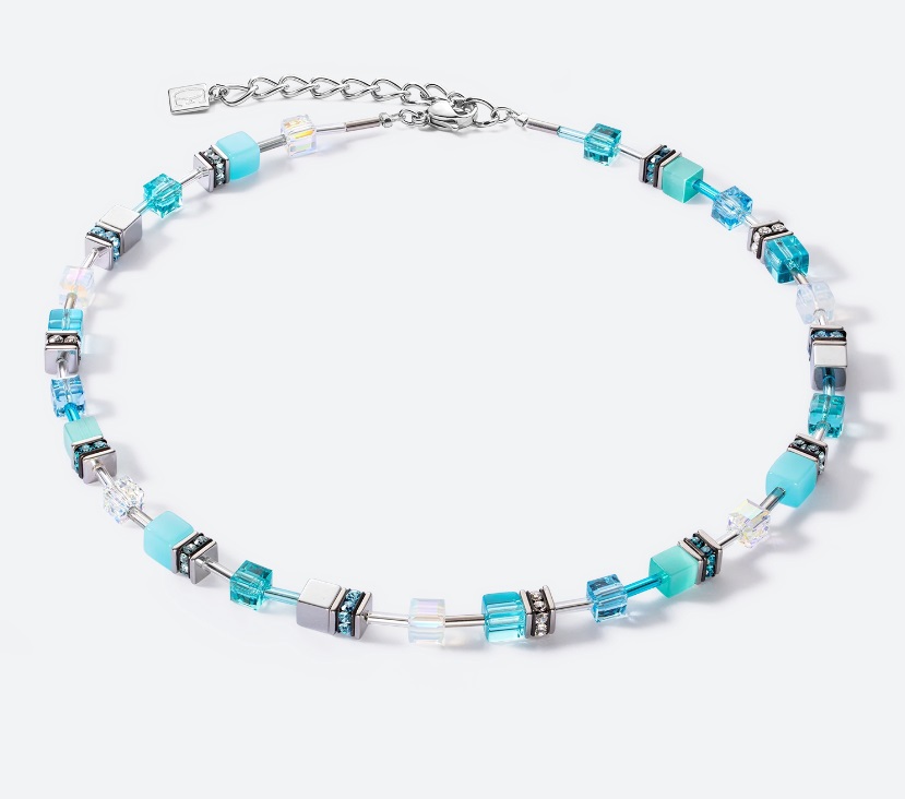 Coeur de Lion Silver Joyful Colours Blue Necklace 3339/10-0600