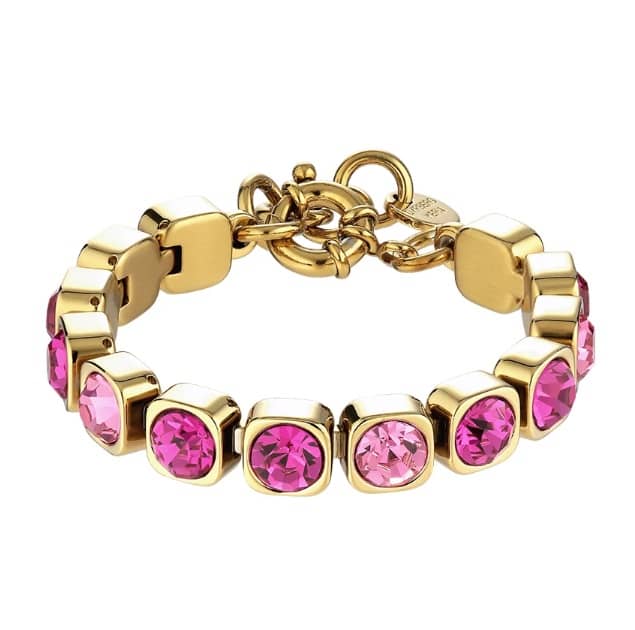 Dyrberg Kern Conian Gold Bracelet Pink McCloys Jewellery