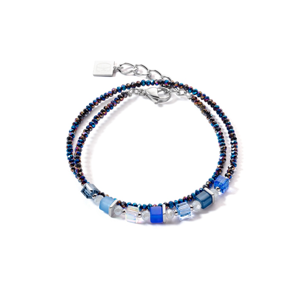 Coeur de Lion Joyful Colours Wrap Promo Bracelet - Blue + FREE EARRINGS