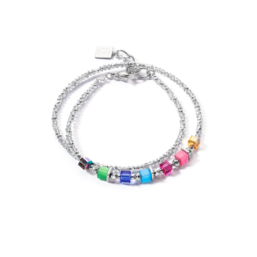 oeur de Lion Joyful Colours Wrap Promo Bracelet - Rainbow + FREE EARRINGS