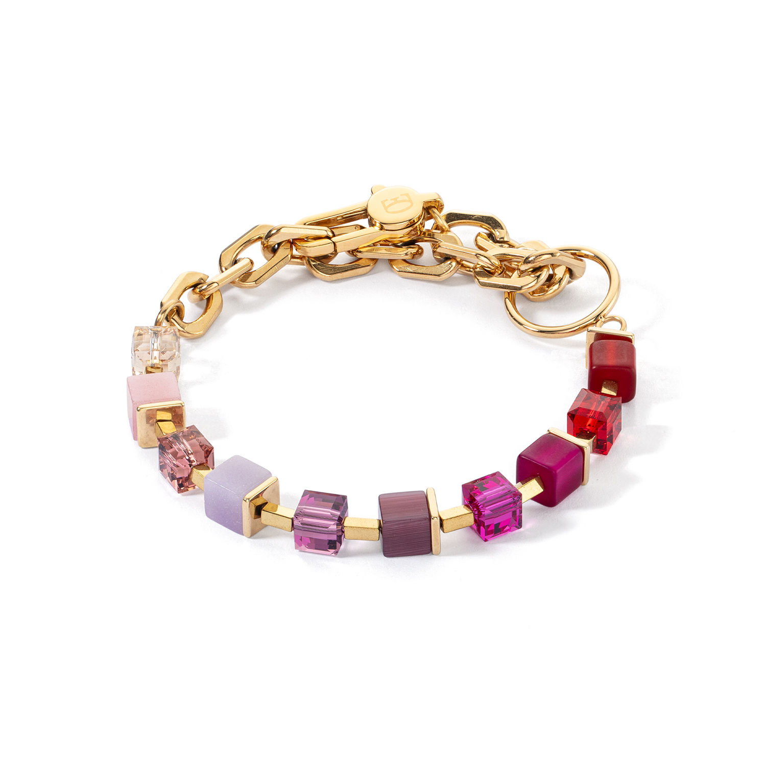Coeur de Lion Gold Purple Red Bracelet 4712/30-0803