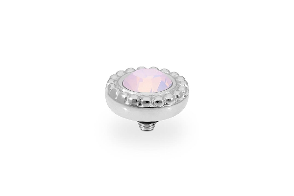 Qudo Silver Topper Ghiare 11mm - Rose Opal