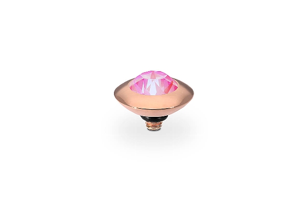 Qudo Rose Gold Topper Tondo 11mm - Lotus Pink Delite