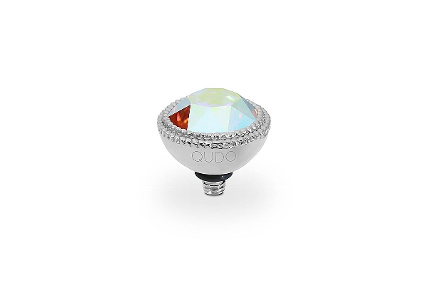 Qudo Silver Topper Fabero 11mm - Crystal Aurora Boreale