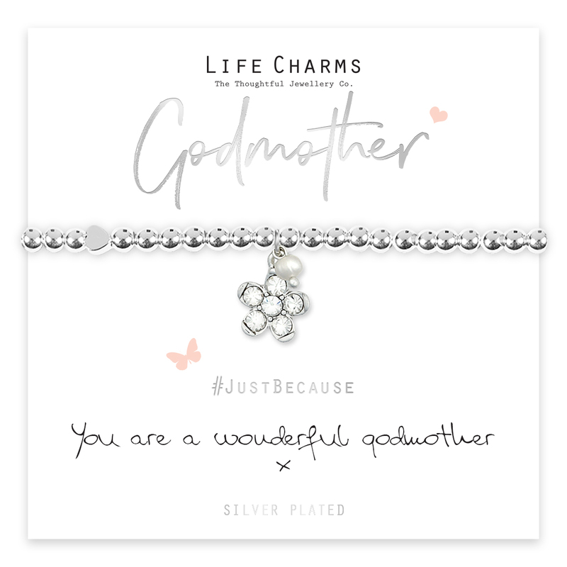 Life Charms You Are A Wonderful Godmother Bracelet