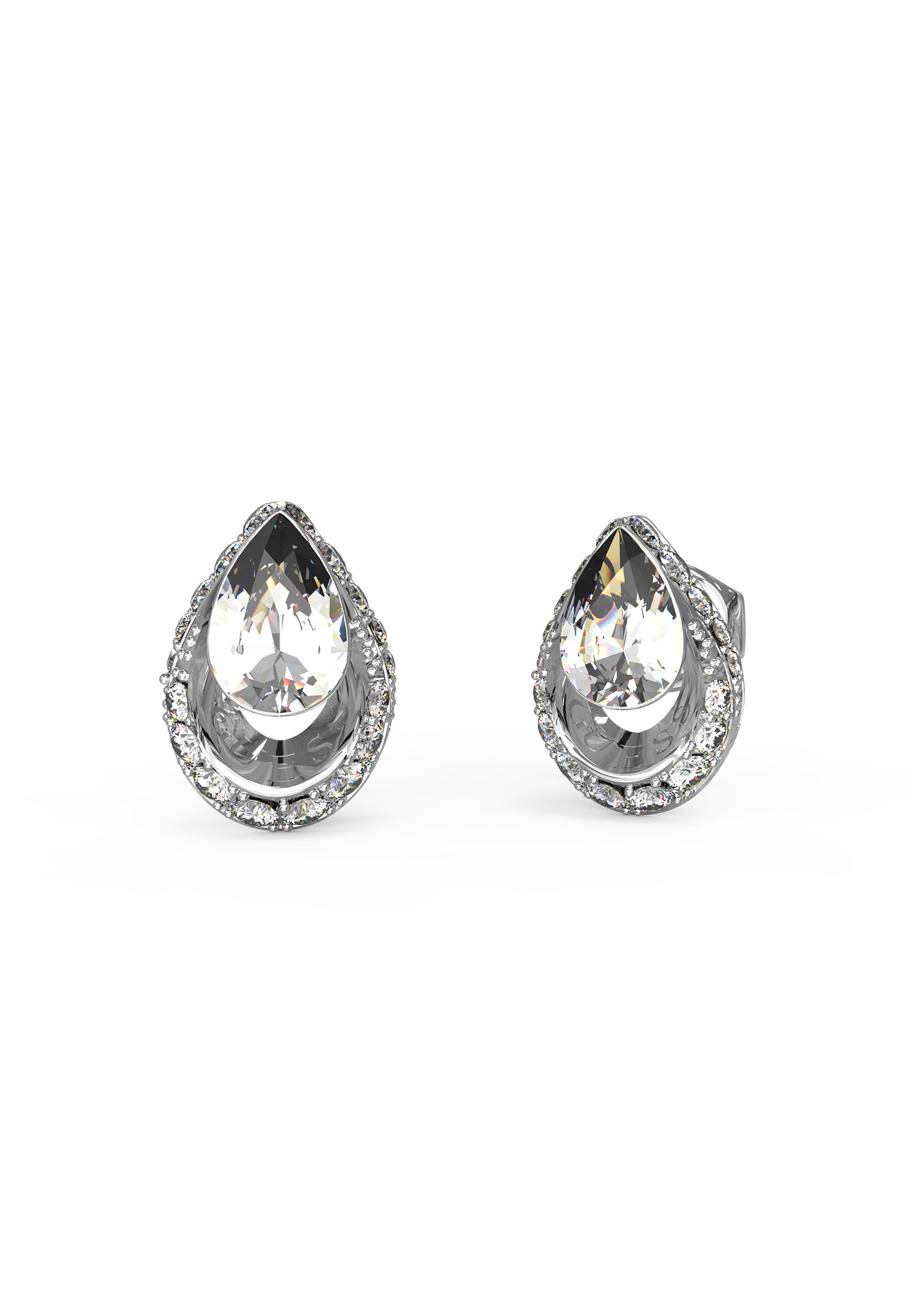 Guess Lollipop Silver Stud Earrings - UBE03393RH - McCloys