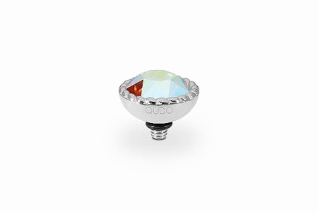 Qudo Silver Topper Bocconi 11mm - Crystal Aurora Boreale