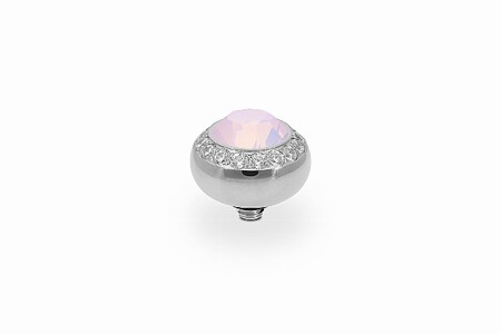 Qudo Silver Topper Tondo Deluxe 10mm - Rose Opal