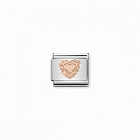Nomination Rose Gold Diamond Heart Composable Charm
