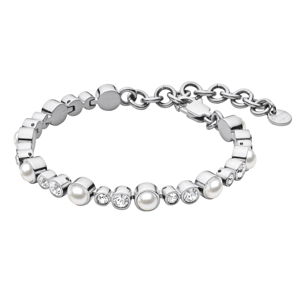 Dyrberg Kern Sacha Silver Bracelet White Pearl McCloys Jewellery