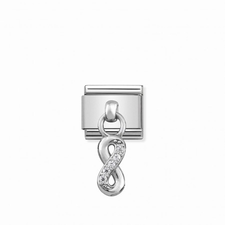 Nomination Silver Hanging Infinity CZ Composable Charm